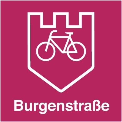 Bild vergrößern: Logo Radweg Burgenstraße