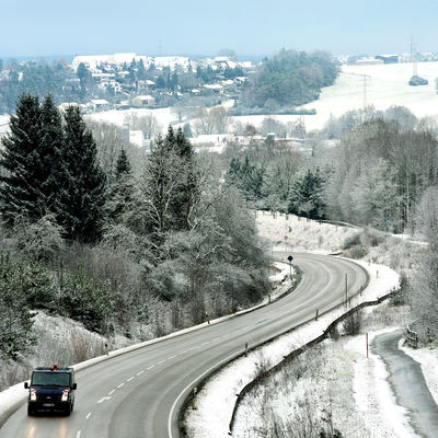 Symbolbild Schnee auf Ansbachs Straßen