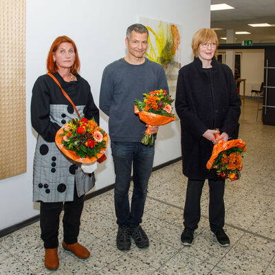 von links: Andrea Legde, Gerhard Engerer, Doris Scheuermann