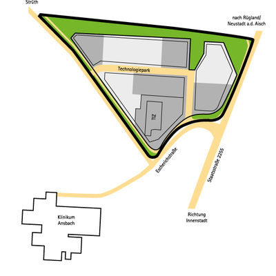 Bild vergr&ouml;&szlig;ern: Lageplan Technologiepark 
