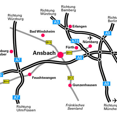 Bild vergrößern: Hier finden Sie Ansbach