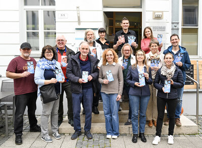 Bild vergr��ern: Vorstellung des Programms f�r �Jazzd bei Uns�.