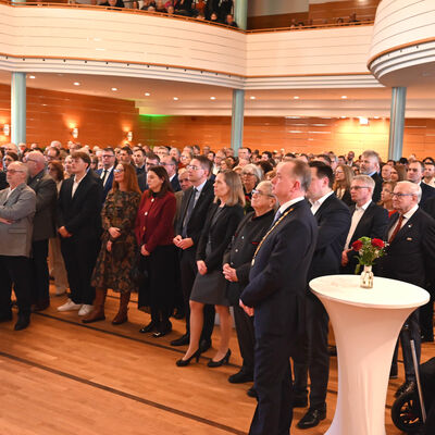 Bild vergr��ern: Neujahrsempfang im gut gef�llten Onoldiasaal