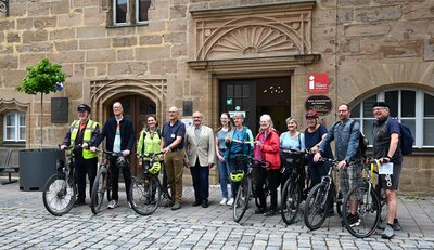 Bild vergr��ern: Auftakt zum Stadtradeln in Ansbach