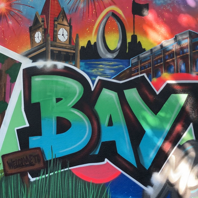 Bild vergr��ern: Bay City-Graffiti