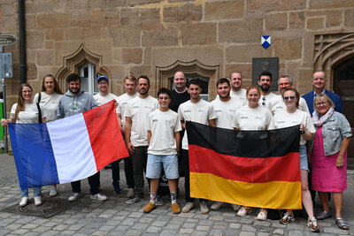 Bild vergr��ern: Austausch TSV Ansbach _ Anglet Badminton Club