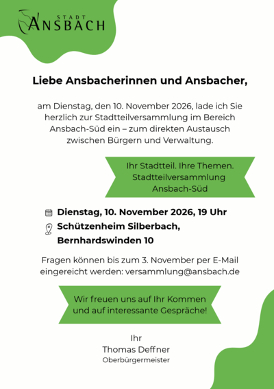 Bild vergr��ern: Flyer Stadtteilversammlung S�d am 10. November 2026